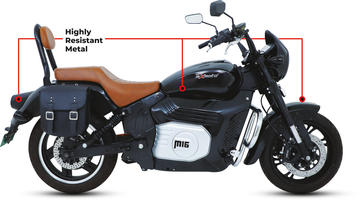 M16 Electric Bike With Highly Resistant Metal